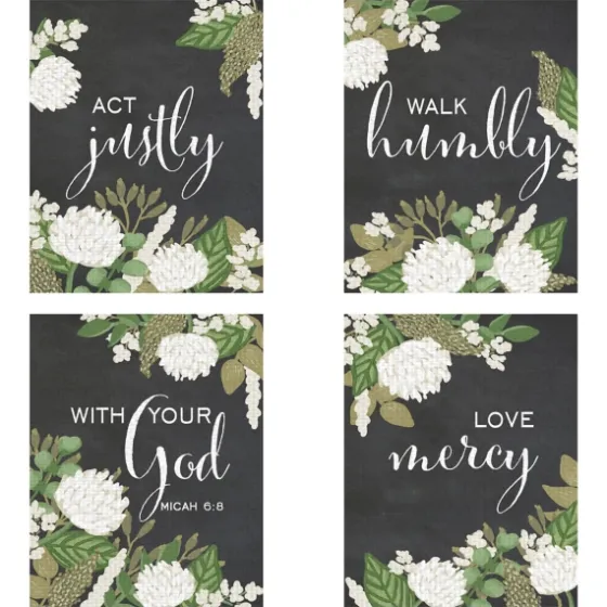 Micah 6:8 Canvas Art Prints, Set Of 4-Kirkland's Home New