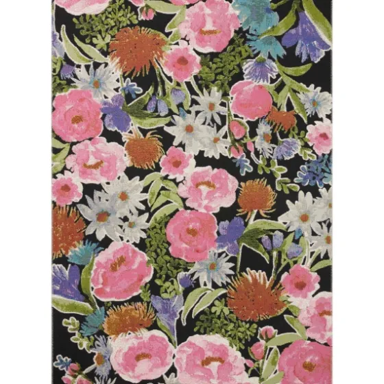 Midnight Garden Party Indoor/Outdoor Rug, 7X11-Kirkland's Home Sale