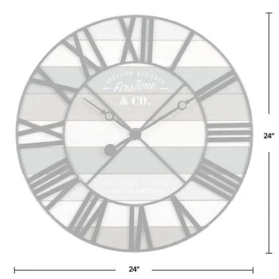 Mixed Plank And Black Metal Wall Clock-Kirkland's Home Best Sale