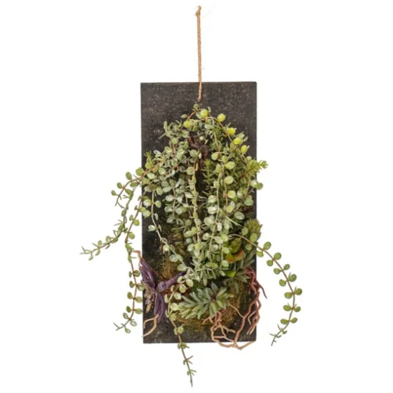 Mixed Plants Wooden Wall Plaque-Kirkland's Home Hot