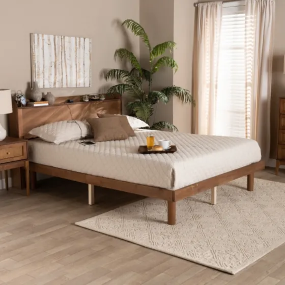 Modern Wood Full Platform Bed-Kirkland's Home New