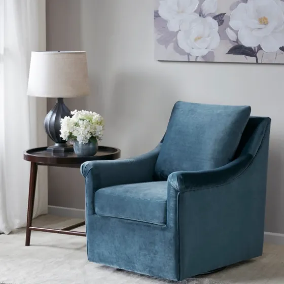 Mora Swivel Accent Chair-Kirkland's Home Best Sale