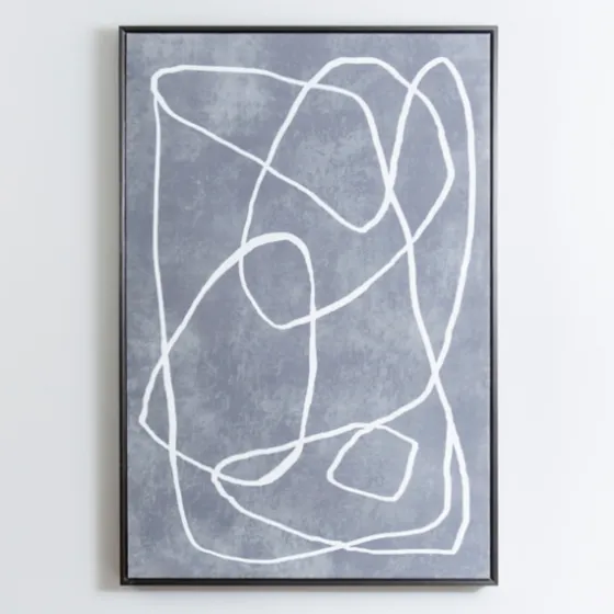 Mottled Gray Thoughts Framed Art Print-Kirkland's Home Outlet