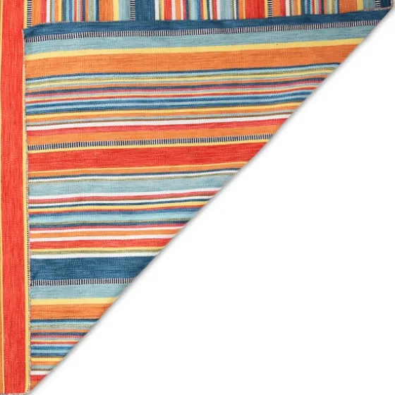 Multi Dhurri Stripe Indoor/Outdoor Area Rug, 5X7-Kirkland's Home Discount