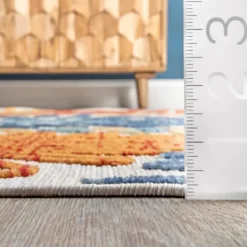 Multicolor Burst Indoor/Outdoor Area Rug, 5X8-Kirkland's Home Sale
