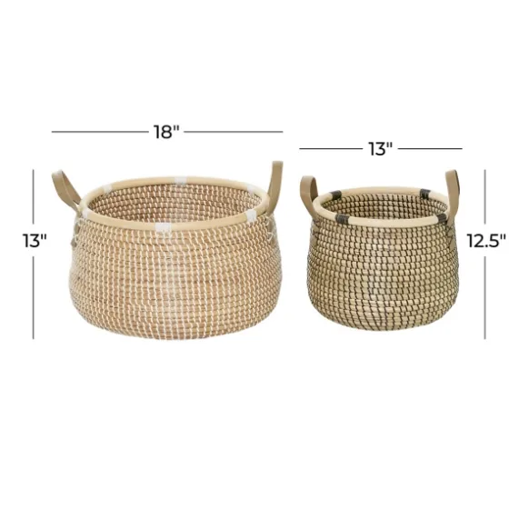 Multicolor Wooden Baskets, Set Of 2-Kirkland's Home New