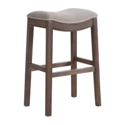 Nailhead Trim Saddle Bar Stool-Kirkland's Home Cheap
