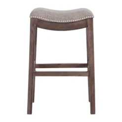Nailhead Trim Saddle Bar Stool-Kirkland's Home Cheap