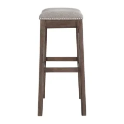 Nailhead Trim Saddle Bar Stool-Kirkland's Home Cheap