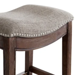 Nailhead Trim Saddle Bar Stool-Kirkland's Home Cheap