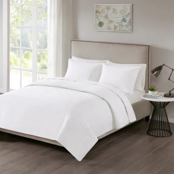 Nash 3-Pc. Reversible Queen Coverlet Set-Kirkland's Home Online