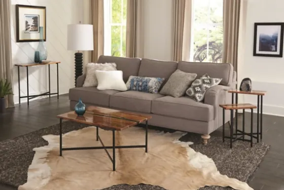 Natural Acacia Wood And Acrylic Top Console Table-Kirkland's Home Online