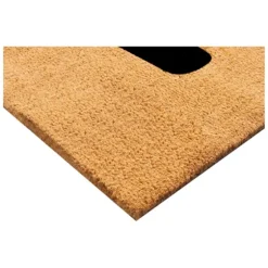 Natural And Black Coir Hello Doormat, 36X24 In.-Kirkland's Home Shop