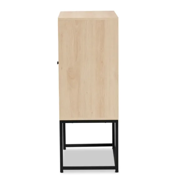 Natural Cane And Wood 2-Door Cabinet-Kirkland's Home Hot