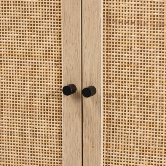 Natural Cane And Wood 2-Door Cabinet-Kirkland's Home Hot