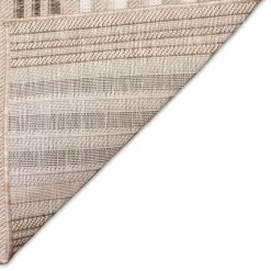 Natural Canva Striped Outdoor Area Rug, 4X7-Kirkland's Home Outlet