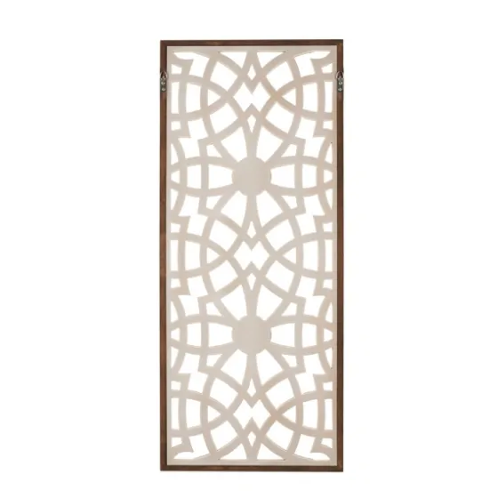 Natural Carved Damask Wooden Wall Plaque-Kirkland's Home Store
