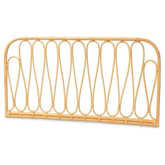 Natural Curved Rat Wall Mounted Queen Headboard-Kirkland's Home Cheap