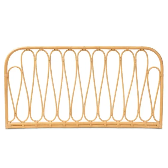 Natural Curved Rat Wall Mounted Queen Headboard-Kirkland's Home Cheap