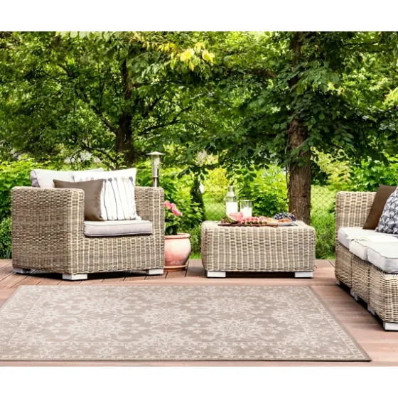 Natural Ivy Indoor/Outdoor Area Rug, 4X7-Kirkland's Home Fashion