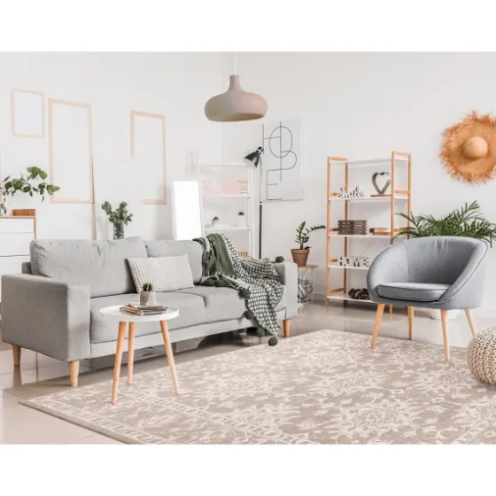 Natural Ivy Indoor/Outdoor Area Rug, 6X9-Kirkland's Home Outlet