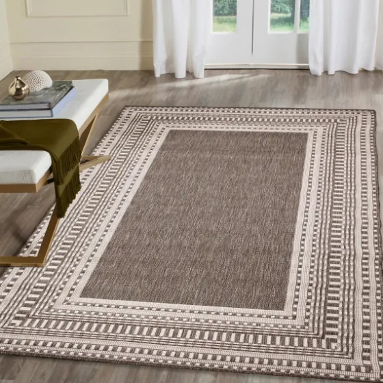 Natural Linear Macy Indoor/Outdoor Area Rug, 6X9-Kirkland's Home Best