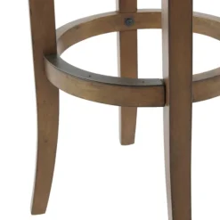 Natural Linen And Wood Bar Stools, Set Of 2-Kirkland's Home Cheap