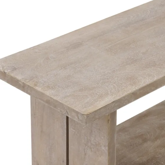 Natural Mango Wood 2-Pc. Wall Hook And Bench Set-Kirkland's Home Sale
