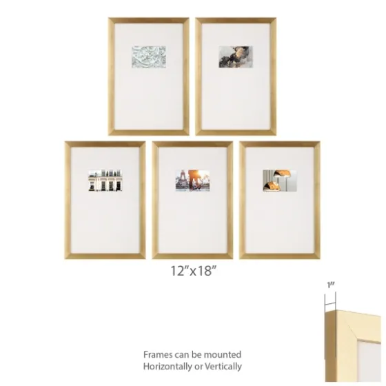 Natural Offset Mat 4X6 5-Pc. Gallery Wall Set-Kirkland's Home Flash Sale