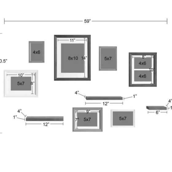 Natural 10-Pc. Gallery Wall Frame And Shelf Set-Kirkland's Home Fashion