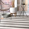 Natural Robin Stripe Outdoor Rug, 5X7-Kirkland's Home Online