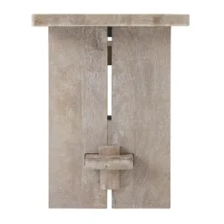 Natural Rustic Whitewashed Mango Wood Bench-Kirkland's Home Flash Sale