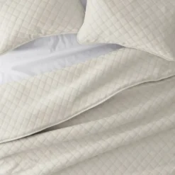 Natural Stitched Diamond 3-Pc. King Quilt Set-Kirkland's Home Outlet