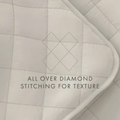 Natural Stitched Diamond 2-Pc. Twin Quilt Set-Kirkland's Home Store