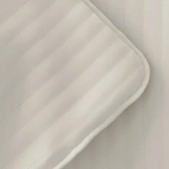 Natural Stitched Stripes 3-Pc. Queen Quilt Set-Kirkland's Home Clearance