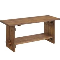 Natural Wood Bench And Hooks 2-Pc. Hall Tree Set-Kirkland's Home New