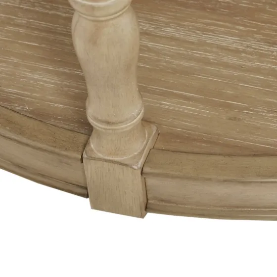 Natural Wood Finish Turned Leg Round Coffee Table-Kirkland's Home Hot