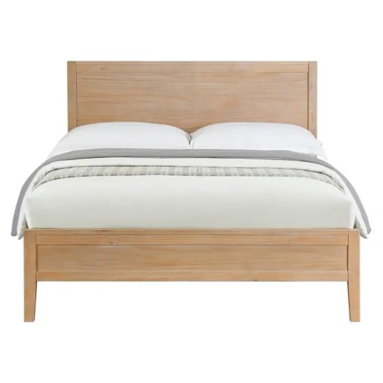 Natural Wood Grain Panel Queen Bed-Kirkland's Home Clearance