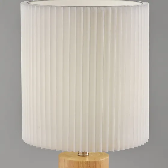 Natural Wood Pleated Shade Table Lamp-Kirkland's Home Cheap
