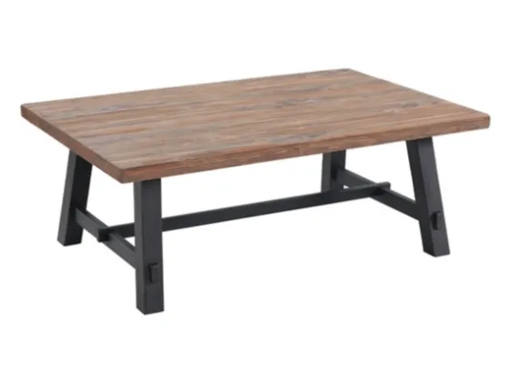 Natural Wood Sawhorse Coffee Table, 48X32 In.-Kirkland's Home Cheap