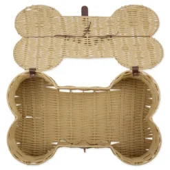 Natural Woven Bone Shaped Basket, 24 In.-Kirkland's Home Discount