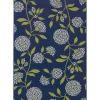 Navy And Green Floral Vine Outdoor Area Rug, 3X5-Kirkland's Home Hot