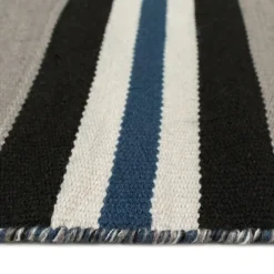 Navy Bold Stripe Indoor/Outdoor Area Rug, 7X9-Kirkland's Home Store
