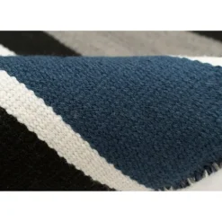 Navy Bold Stripe Indoor/Outdoor Area Rug, 7X9-Kirkland's Home Store