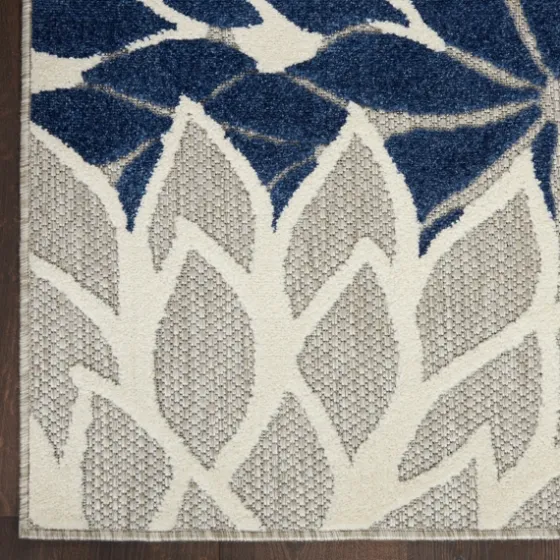Navy Bright Floral Burst Outdoor Area Rug, 7X10-Kirkland's Home Cheap