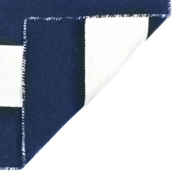 Navy Cabana Stripe Indoor/Outdoor Area Rug, 5X7-Kirkland's Home Clearance