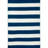 Navy Cabana Stripe Indoor/Outdoor Area Rug, 3X5-Kirkland's Home Best