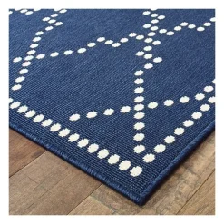 Navy Caden Outdoor Area Rug, 6X9-Kirkland's Home New