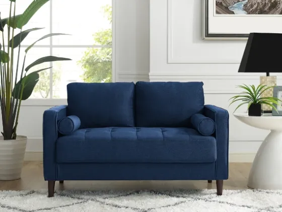 Navy Chelsea Modern Loveseat-Kirkland's Home Fashion