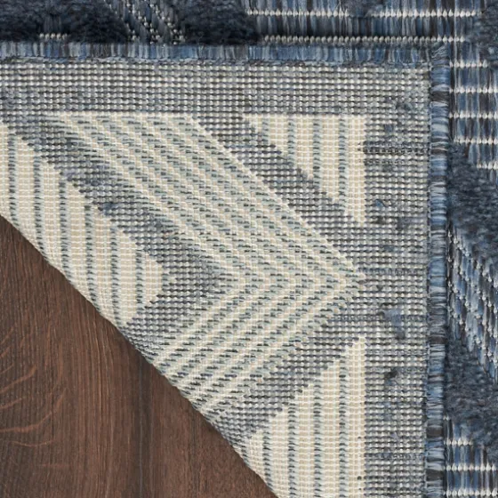 Navy Diamond Indoor/Outdoor Area Rug, 6X9-Kirkland's Home Sale